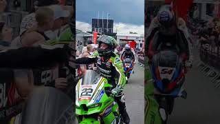 wsbk donington 2024 riders finish toprak stoppie [upl. by Kall994]