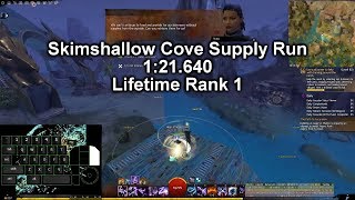 GW2 Skimshallow Cove Supply Run  Gold 121640 LIFETIME RANK 1 [upl. by Tobi250]