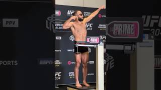 😎🇵🇸 BELAL MUHAMMAD OFFICIAL WEIGH IN UFC 304 [upl. by Bucky]