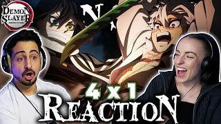 DEMON SLAYER IS BACK And were already crying  Demon Slayer 4x1 REACTION [upl. by Ambert264]