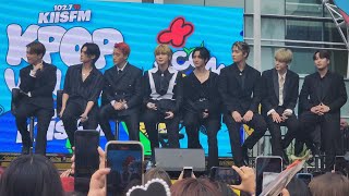 230819 JOJO LIVE with ATEEZ Full Interview  KIIS FMs Kpop Village  KCON LA 2023 Day 2 4K Fancam [upl. by Culliton887]