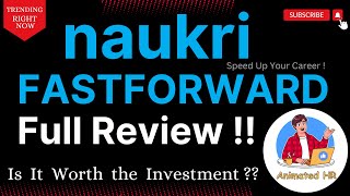 Naukricom Paid Services Review Is Naukri Fast Forward Services Worth the Investment [upl. by Oriole]