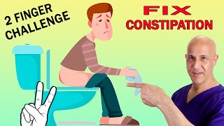 Take the 2 Finger ChallengeFix Your Constipation Dr Mandell [upl. by Ashling]