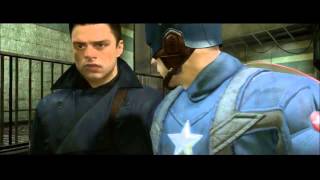 Captain America Super Soldier cutscene  Rescuing Bucky [upl. by Neik]