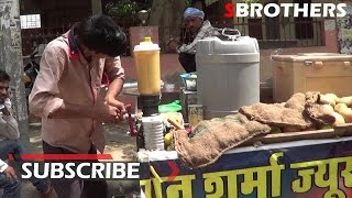 Amazing Making Bael Juice  Wood Apple or Bael Fruit  Street Food Bael Juice  Street Food 2017 [upl. by Magbie]