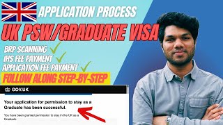 How to apply for UK PSW Graduate Route Visa  Explained in English  2024 [upl. by Pohsib]