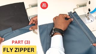 How To Make A Pant Fly Front Zipper  Sewing Technique For Beginners [upl. by Steward]