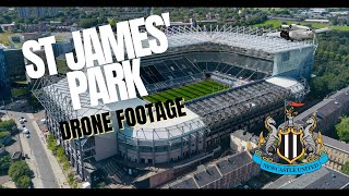 Newcastle United FC  St James Park by drone 4K [upl. by Winterbottom301]