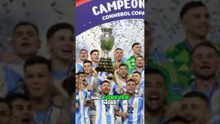 Argentina Copa America 2024 Champions Triumph copaamerica2024 argentina shorts [upl. by Nitsugua]