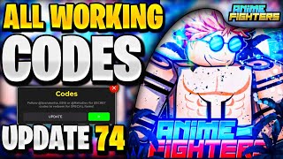 💥NEW ALL WORKING UPDATE 74 CODES FOR AFS ROBLOX ANIME FIGHTERS SIMULATOR CODES [upl. by Yrrac]