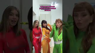 EMILY PALLINI YASMIN BARBIERI E ALESSIA LANZA ECCO IL LORO COSTUME DI HALLOWEEN tiktok perte [upl. by Ahtilat]