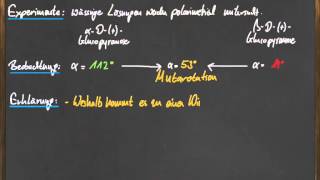 Q 11 Mutarotation bei der Glucose [upl. by Haisa723]