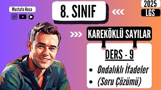 8Sınıf  Ondalıklı Sayıların Karekökülgs kareköklüifadeler tytmatematika [upl. by Januarius]