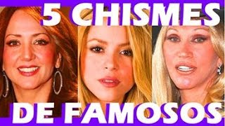 5 CHISMES de famosos imperdibles recientes noticias 2016 [upl. by Essenaj]