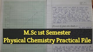 Msc 1st Semester Chemistry Practical FilePhysical Chemistry Practical File Msc 1st Semester [upl. by Niliram]