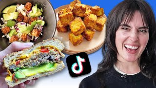 I Tried TikToks Viral Vegan Airfryer Recipes [upl. by Bordy800]