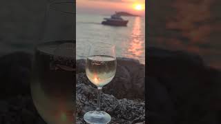 Drinking Malvazija Wine In Croatia Cavtat🇭🇷🇭🇷 croatia explorethebeautyofnature travel [upl. by Lachus]