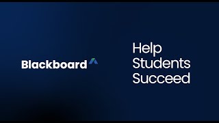 Help Students Succeed  Blackboard [upl. by Ettolrahc]