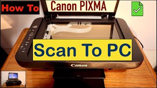 How To Scan Your Document From Canon Printer To Your PC [upl. by Ahsatan]