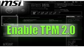 How to Enable TPM 20 on AMD Ryzen CPUs [upl. by Gena]