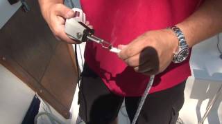 Replacing your Halyard Rope  Sailboat Halyard Line [upl. by Shirk]