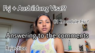 Answer to your Comments  Fsj And Ausbildung in Germany  Lisna Latheef [upl. by Atsirk]