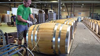 Inside French Factory Producing Massive Traditional Wine Barrels [upl. by Unders]