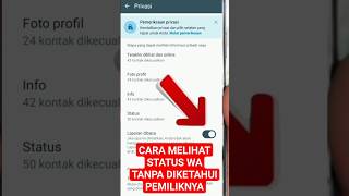 CARA MELIHAT STATUS WA TANPA DIKETAHUI PEMILIKNYA [upl. by Lladnarc193]