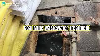 On site  Coal mine wastewater treatment Effect of using flocculants coalminewastewater mining [upl. by Kynthia641]