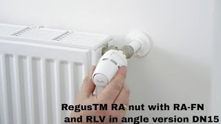 Regus™ RA nut Installation of radiator set with RAFN and RLV in angle version DN15 [upl. by Risan]