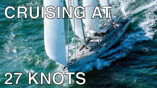 Southern Ocean Surfing  27 knots on a cruising sailboat [upl. by Leahicm]