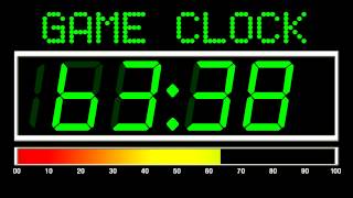 100 Seconds Countdown Digital Game Clock Version  Remix BBC Countdown  50FPS [upl. by Ameh]