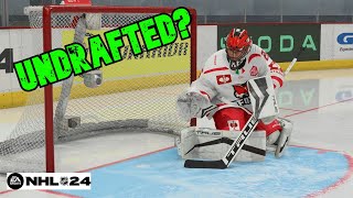 Can We Make An UNDRAFTABLE Goalie In NHL 24 [upl. by Ande]