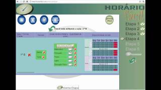 Horário Fácil  Programa para montar horário escolar online  Exemplo completo de utilização [upl. by Inger]