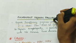 Fulminant Hepatic failure  Pathology  Handwritten notes [upl. by Dailey403]