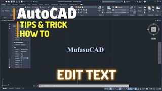 AutoCAD How To Edit Text Tutorial [upl. by Inus]