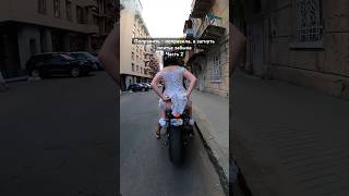 When the GIRL doesnt know how to sit properly on a MOTORCYCLE😂 bikelover moto motovlog [upl. by Showker]