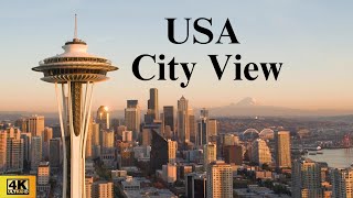 USA City Aerial View  Seattle Washington USA Aerial View usa cityview [upl. by Arnulfo]