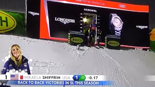 Mikaela Shiffrin  Slalom  Courchevel  RUN 2  2023 [upl. by Ardnuahs]