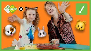 DIERENDAG VIEREN VOOR KINDEREN  Dierendag x Knutselfeest  NPO Zappelin [upl. by Llenral]