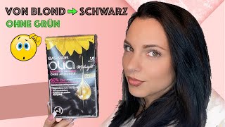 Haare SCHWARZ färben 😱 Glow UP mit OLIA ⁉️ DIY [upl. by Enetsirhc]