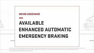 How Enhanced Automatic Emergency Braking Works  GMC [upl. by Arracat88]