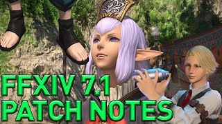 FFXIV  Patch 71 Preliminary Patch Notes Overview amp Thoughts [upl. by Carita]