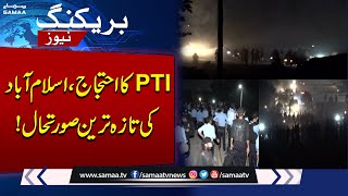 Breaking News PTI Protest  Latest Situation in Islamabad  SAMAA TV [upl. by Paulsen]