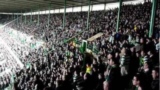 quotLets all do the huddle amp We shall not be movedquot from Celtic Park on Old Firms day Must see [upl. by Anitnuahs753]