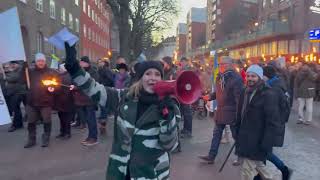 Reportage Manifestationen mot SVT lördag 3 februari i Stockholm [upl. by Theurich168]