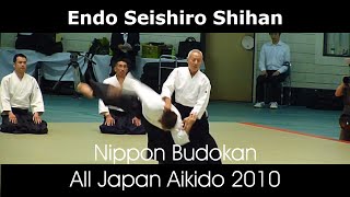 Endo Seishiro Shihan Aikido Demonstration  48th All Japan Aikido [upl. by Nyraa]