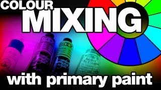 Colour Mixing with Primary Paint [upl. by Mathia]