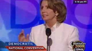 Rep Nancy Pelosis DCA DNC Speech [upl. by Helsell19]