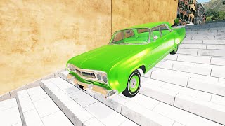 Cars vs Stairs 001BeamNG Drive [upl. by Ecertak]